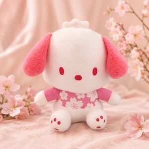 Sanrio Pochacco Sakura Series 11.8” Plush Round1 Cherry Blossom 2025 NWT